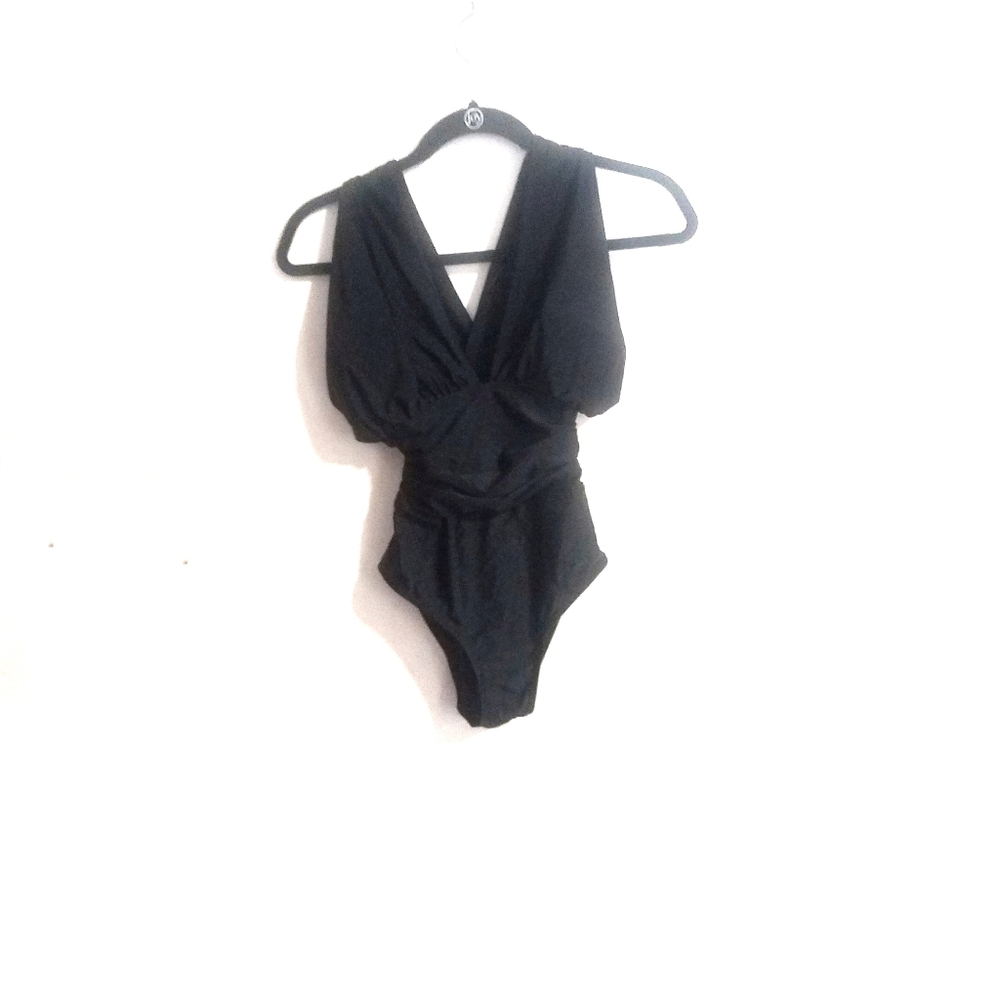 Lapaya black one piece swimsuit.